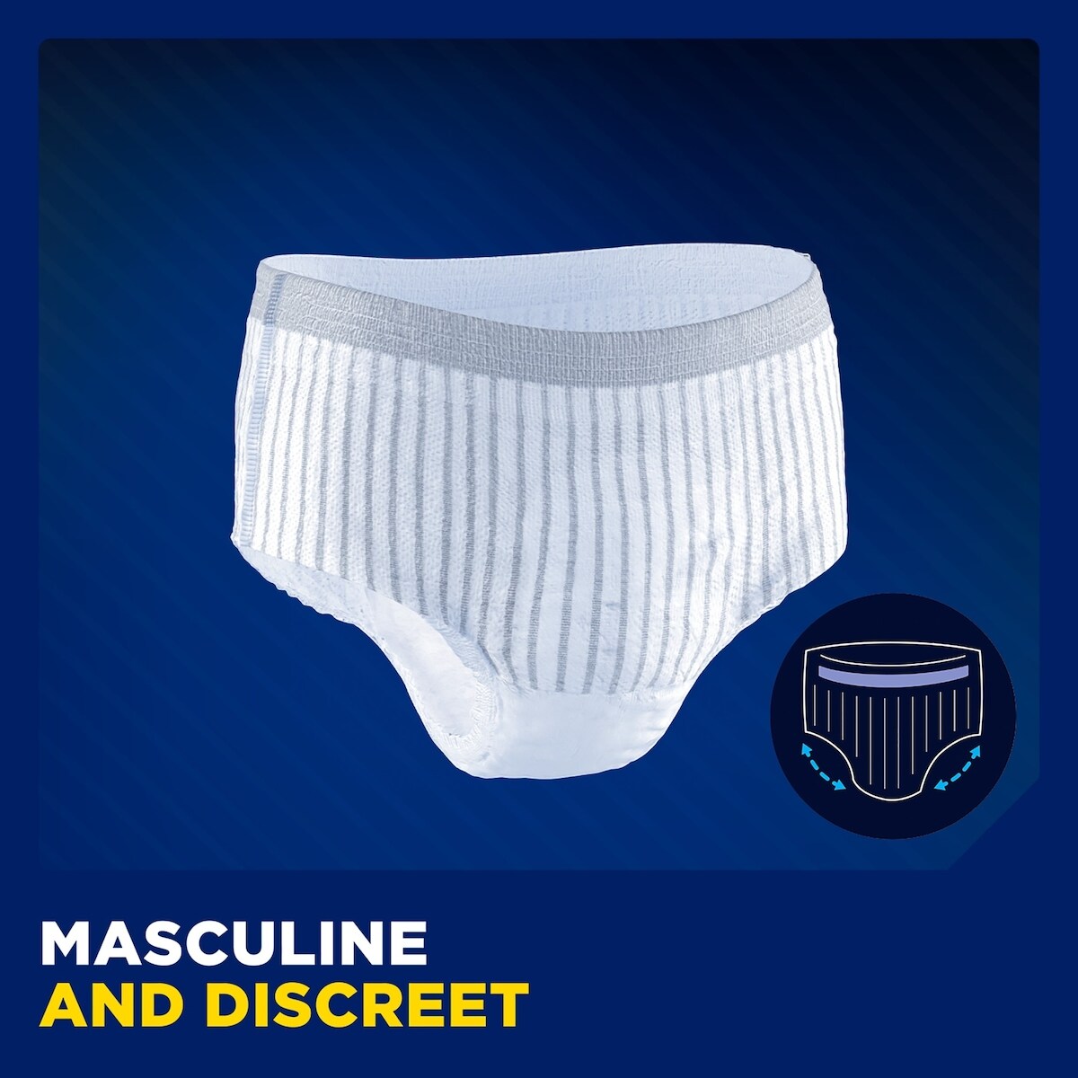 Men Protective Incontinence Underwear, Small/Medium