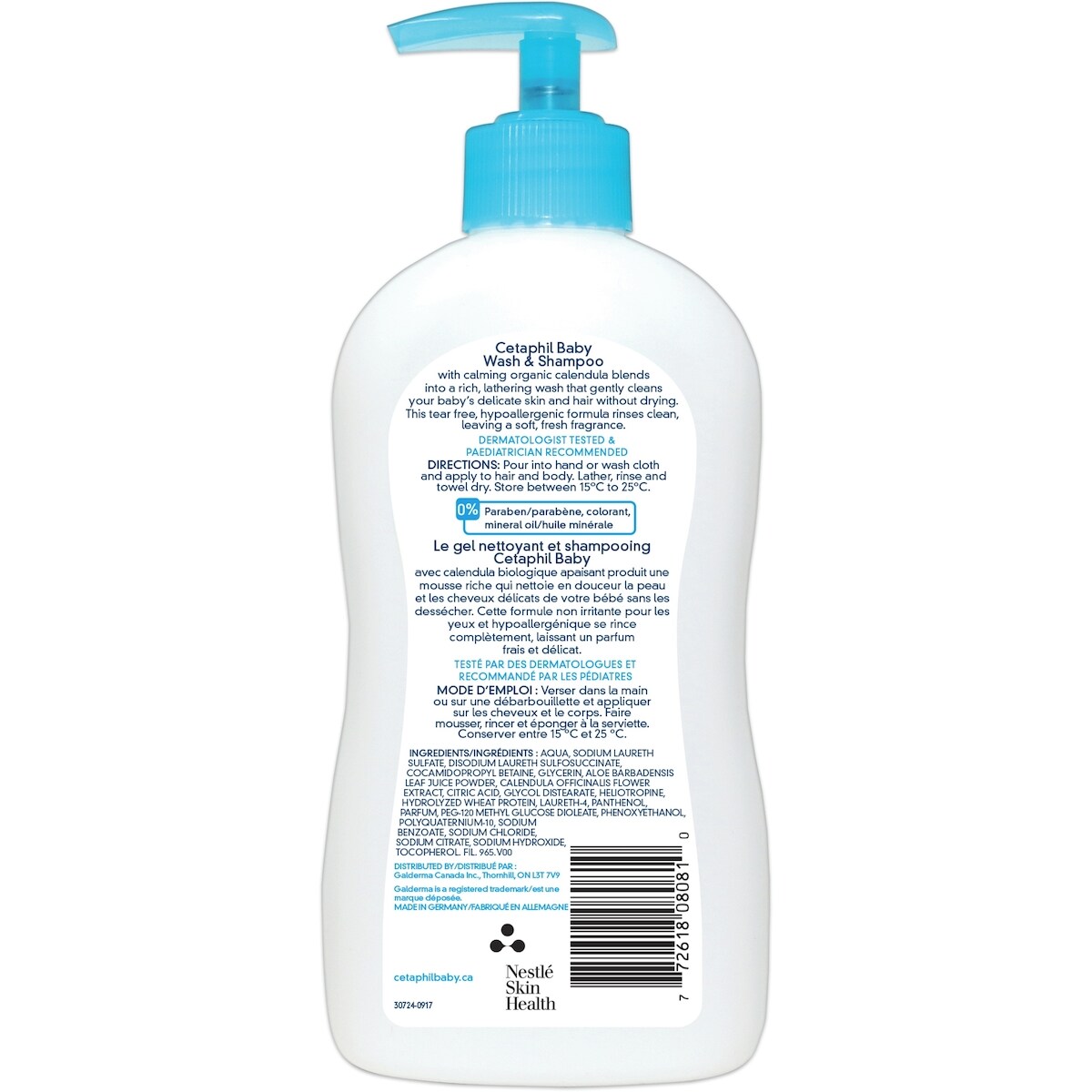 Gel nettoyant et shampooing