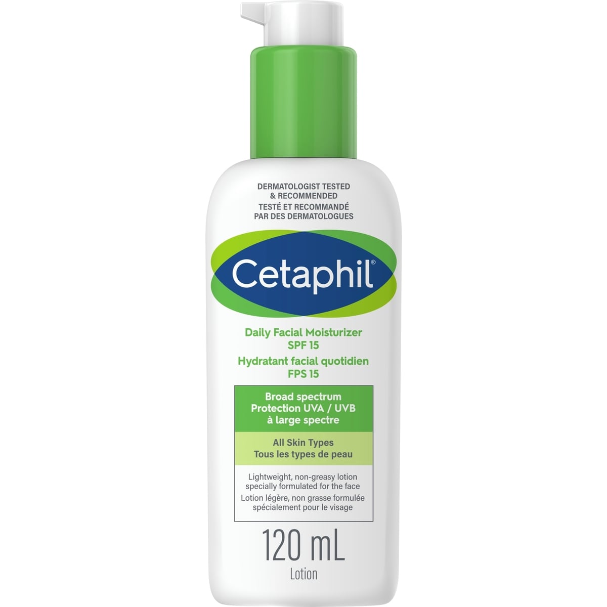Hydratant facial quotidien avec FPS 15 - Hydratant léger pour le visage avec protection à large spectre