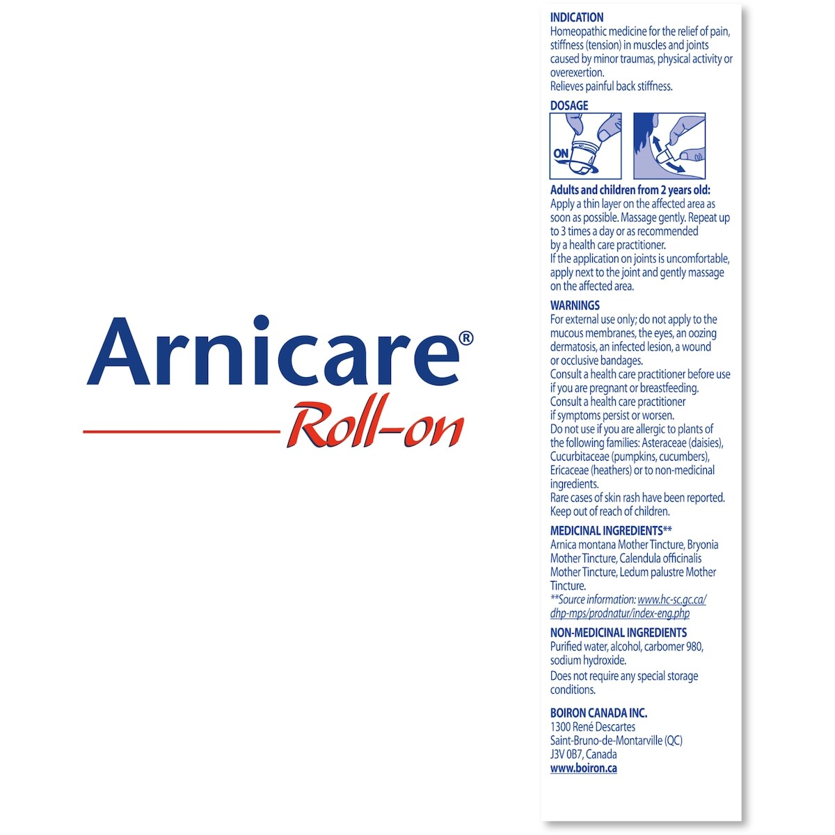 Boiron Arnicare Gel billepour les douleurs musculaires et articulaires.