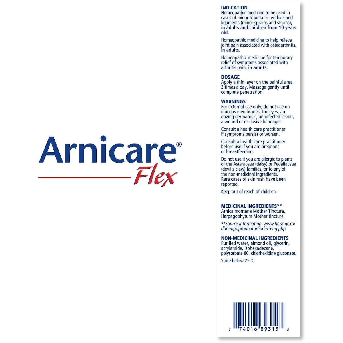 Boiron Arnicare Flex pour les douleurs articulaires, symptômes associés à l'arthrite, symptôme de l'arthrose (ostéoarthrite), entorses mineures et foulures.
