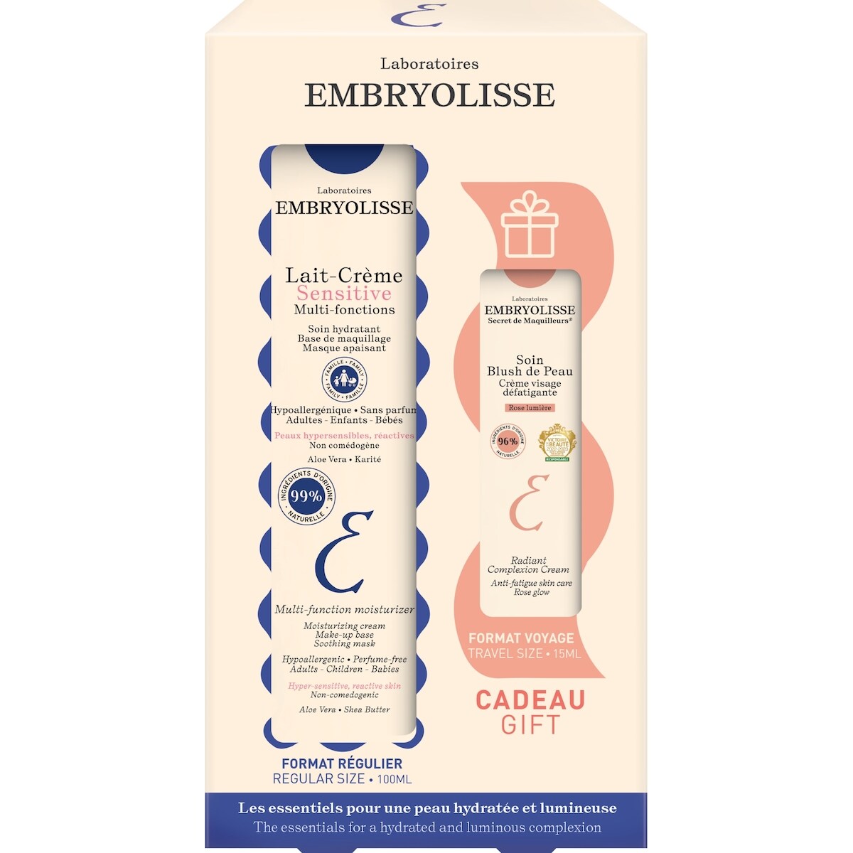 Lait Crème Sensitive & Radiant Complexion Cream Duo