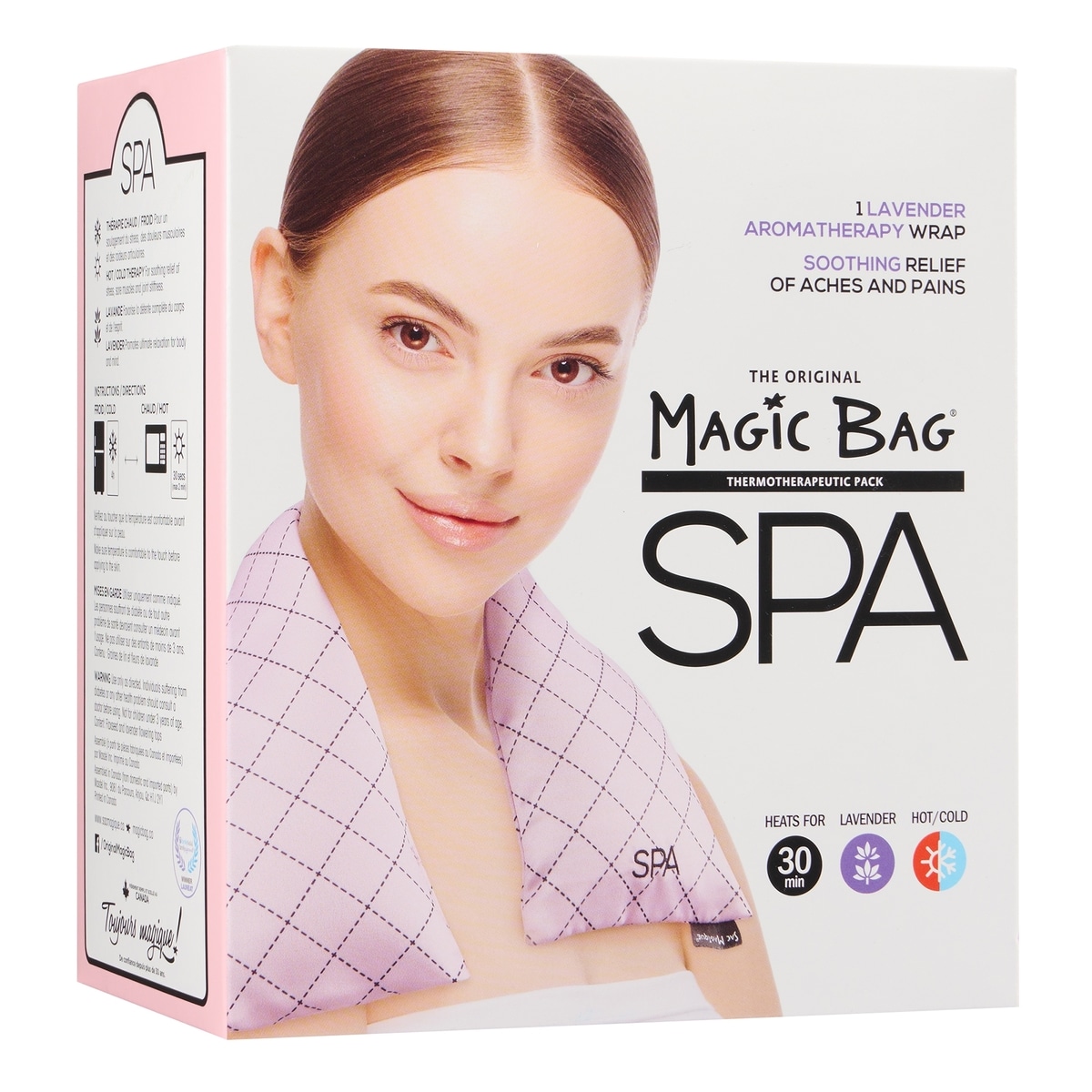Sac Magique Compresse Allongé D’aromathérapie À La Lavande Spa Chic