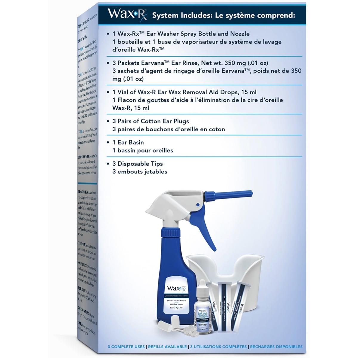 Wax Rx Système de lavage d'oreille