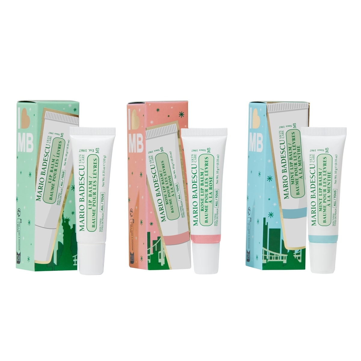 Trio de baumes à lèvres