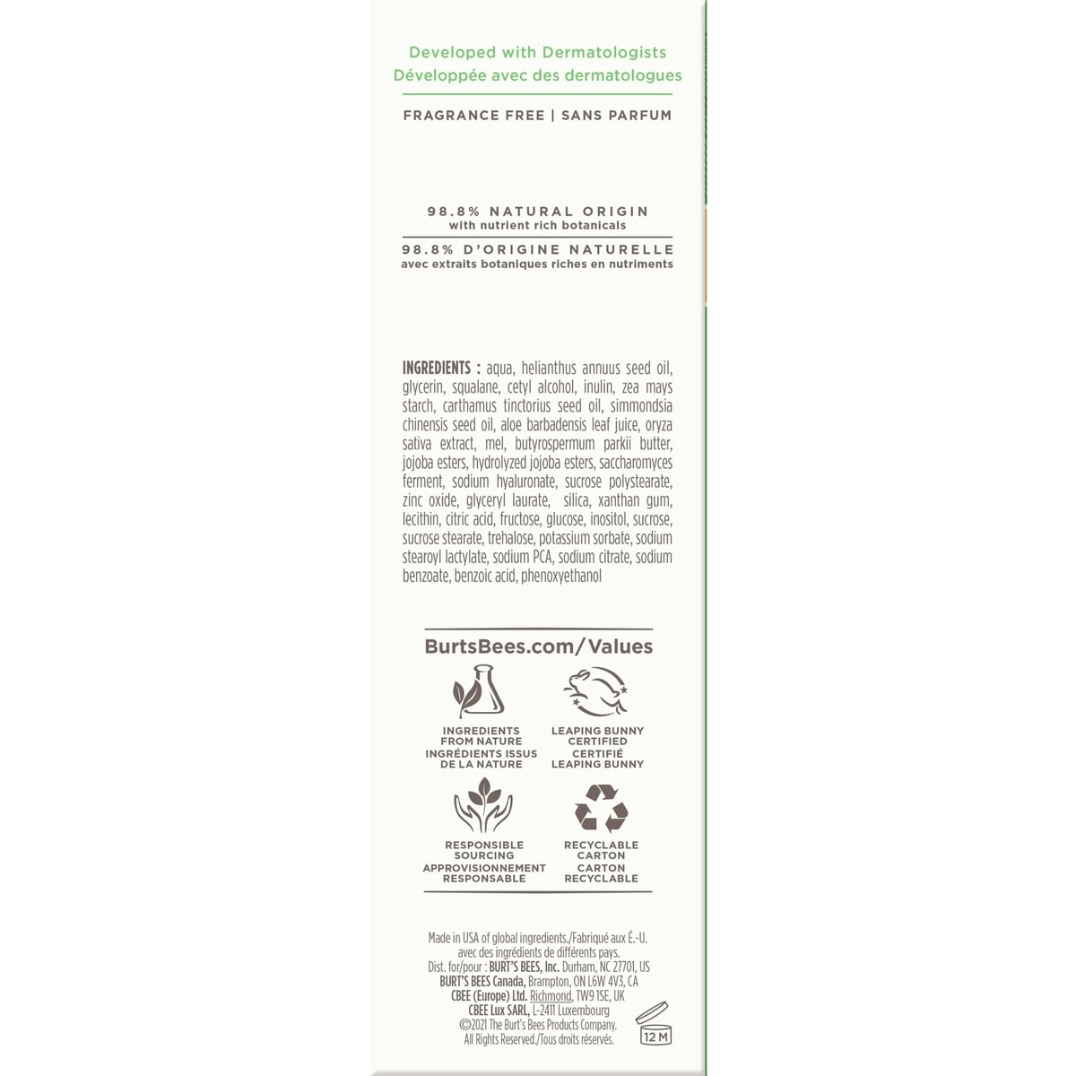 Lotion de jour douce «Solutions pour peaux sensibles»  avec aloès et lait de riz, d’origine naturelle à 98,8 % (1,8 oz/51 g)