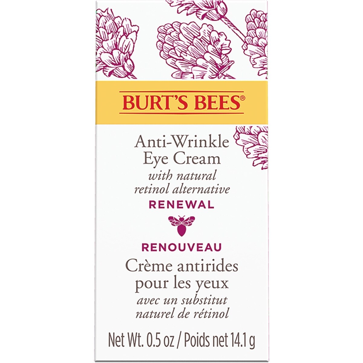 Eye Cream, Renewal Anti-Wrinkle Eye Cream with Bakuchiol Natural Retinol Alternative, 14.1 g