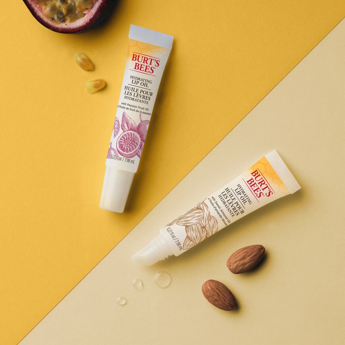 Huile pour les lèvres hydratante à l’huile d’amande douce de Burt’s Bees
