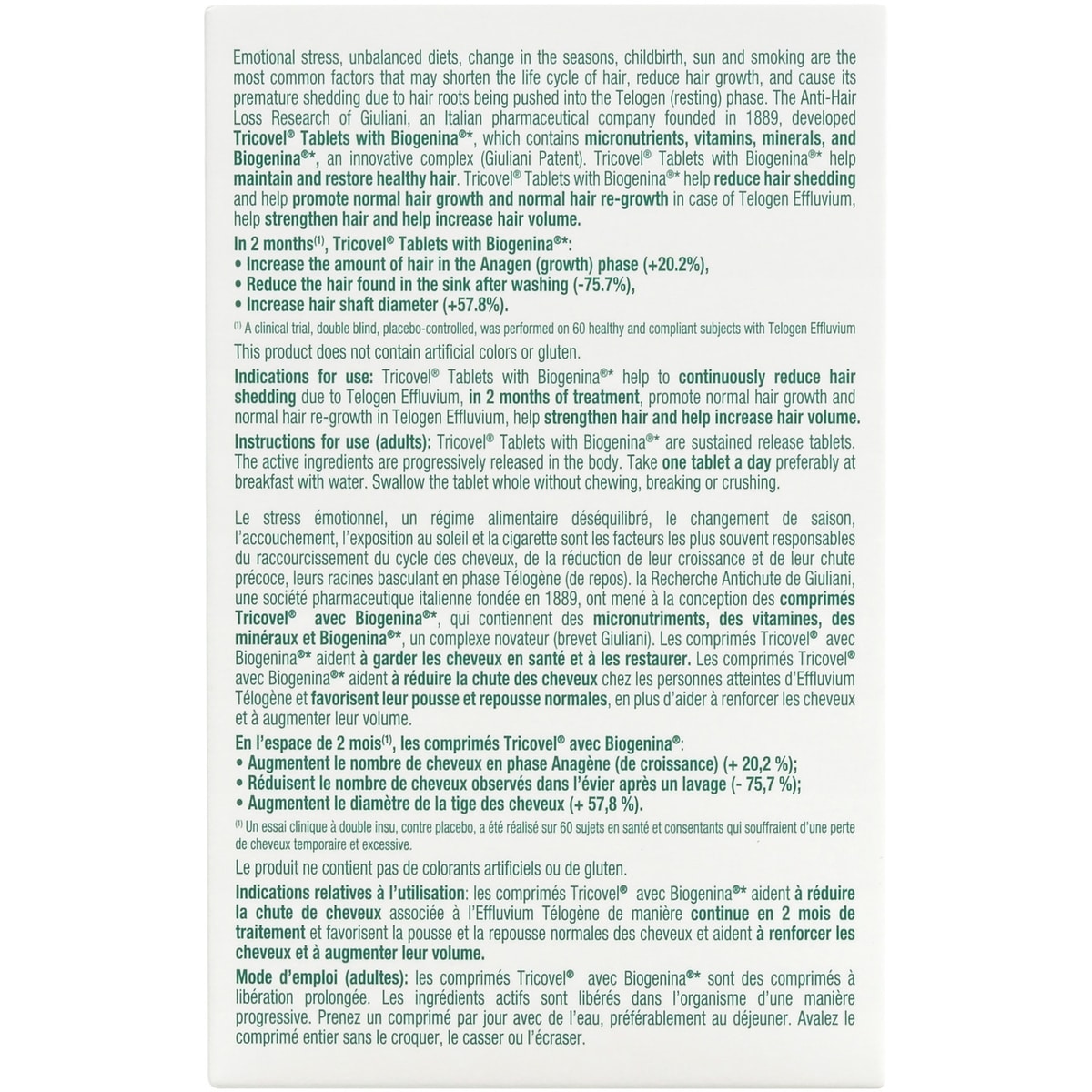 Tricovel tablets
