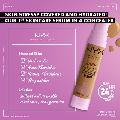 Bare With Me Concealer Serum, 24H Hydration, Vegan Formula 3