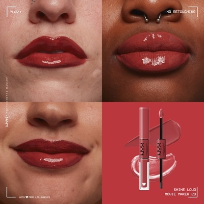 Shine Loud High Shine Lip colour, 16HR wear, Vegan Formula 2