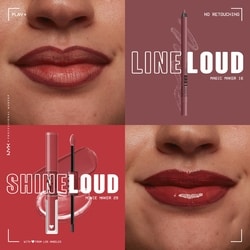 Shine Loud High Shine Lip colour, 16HR wear, Vegan Formula 3