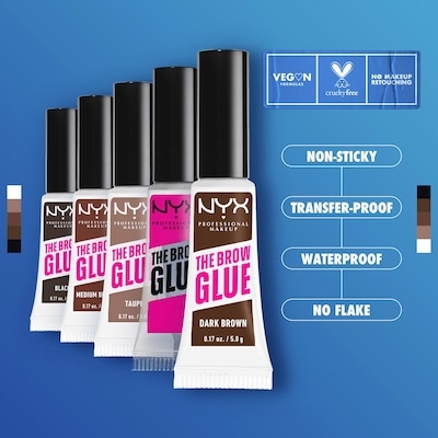 The Brow Glue Instant Brow Styler, 16H Hold Brow Gel, Flake Resistant 4