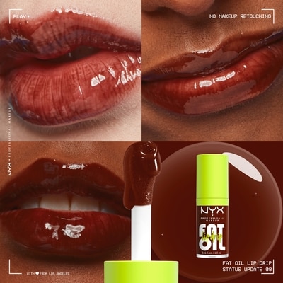 Fat Oil Lip Drip Tinted Oil, Hydratation Jusqu’à 12 h, Formule Végane 2