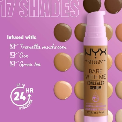 Bare With Me Concealer Serum, 24H Hydration, Vegan Formula 2