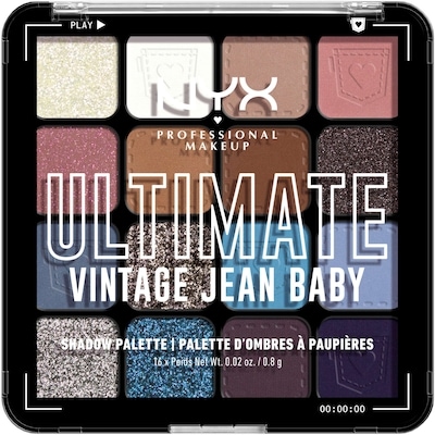16-Shade Eyeshadow Ultimate Palette, Vegan Formula