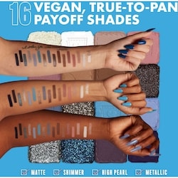 16-Shade Eyeshadow Ultimate Palette, Vegan Formula 3