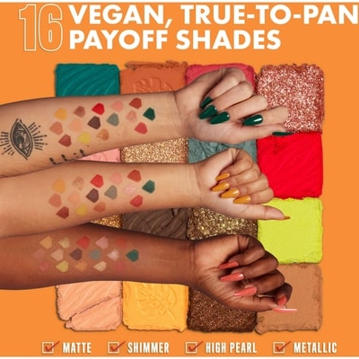 16-Shade Eyeshadow Ultimate Palette, Vegan Formula 3