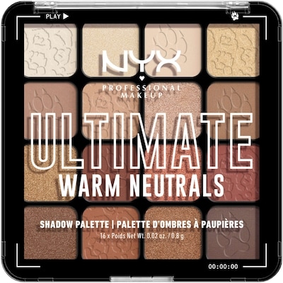 16-Shade Eyeshadow Ultimate Palette, Vegan Formula