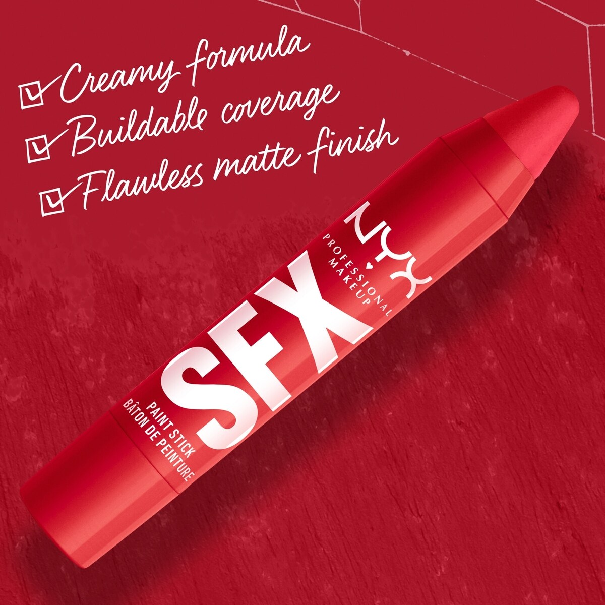SFX Face & Body Paint Sticks, Halloween Limited Edition, Creamy formula, Matte Finish