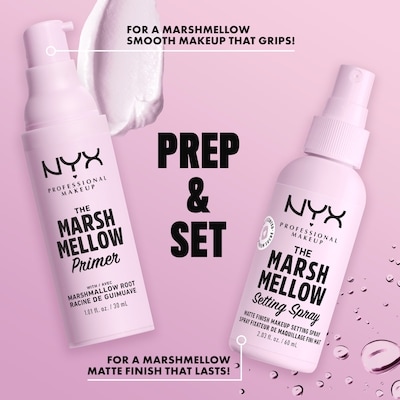 Marshmellow Matte Setting Spray, 10-in-1 makeup extending benefits, 16H wear, Vegan formula 6