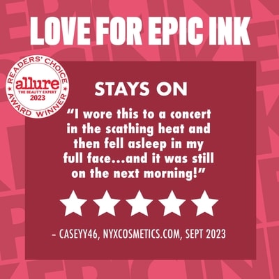 Epic Ink Liner, Waterproof Liquid Eyeliner, Flake Resistant & Smudge-Proof Formula, Flexible Brush Tip, Intense Pigment, Matte Finish 7