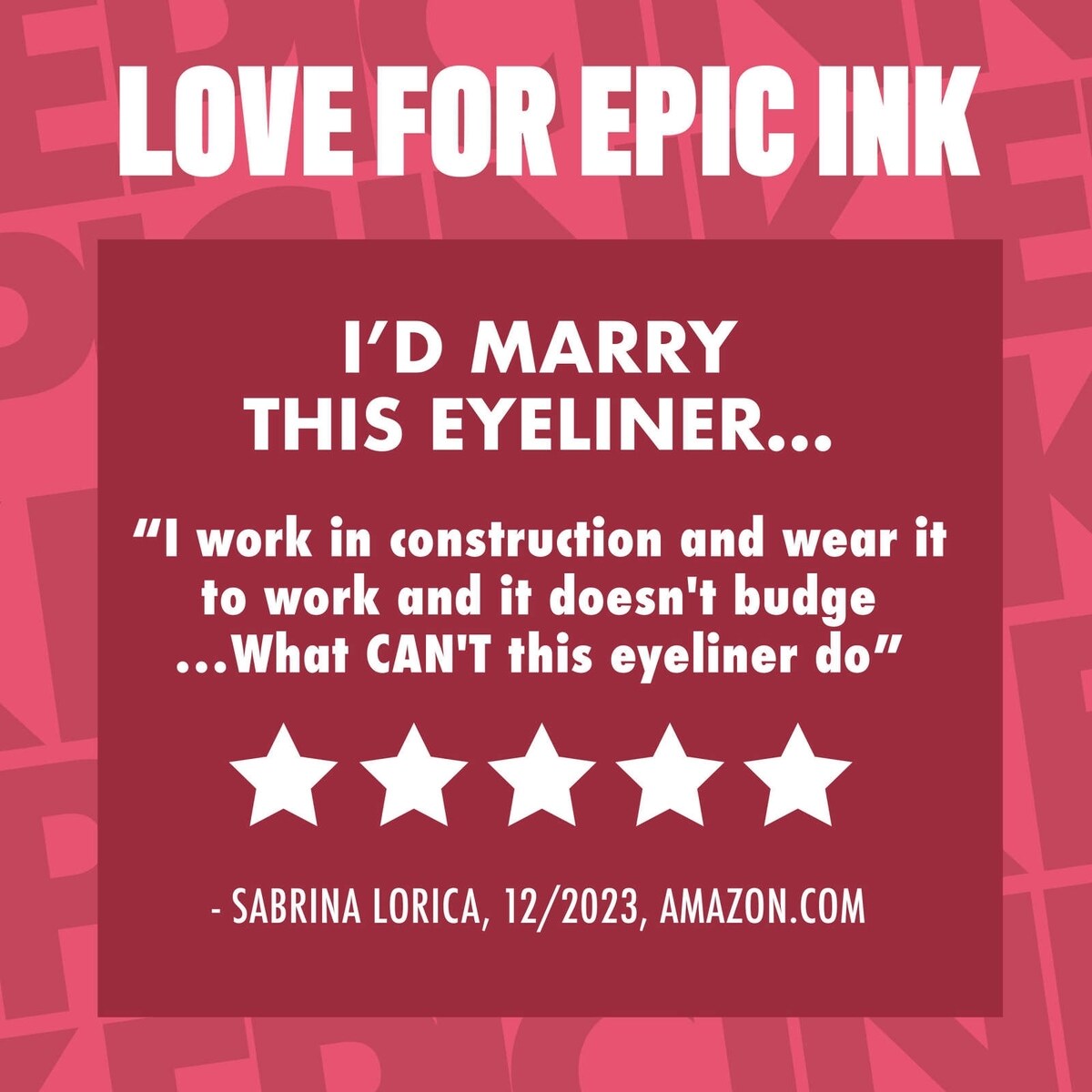Epic Ink Liner, Waterproof Liquid Eyeliner