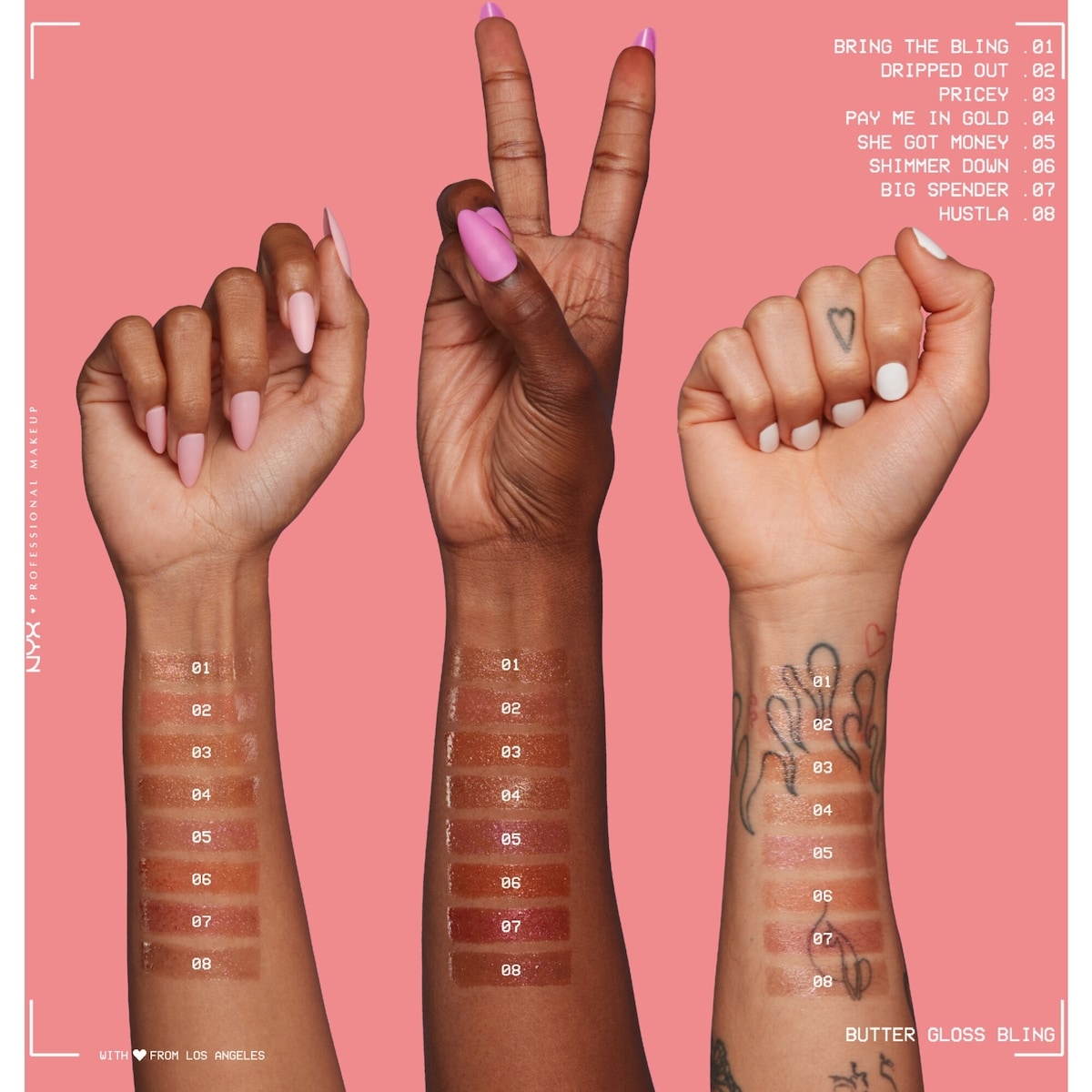 Butter Gloss Bling Lip Gloss, Non- Sticky High Shine, Universally Flattering