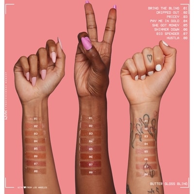 Butter Gloss Bling Lip Gloss, Non- Sticky Lip Gloss, High Shine, Universally Flattering 5