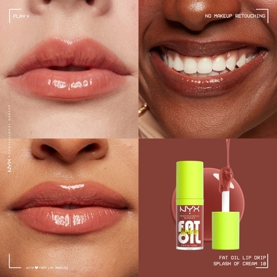 Fat Oil Lip Drip, Lip Gloss, 12 HR Hydration, Non-sticky, High Shine Finish, Comfortable wear, Vegan Formula 2