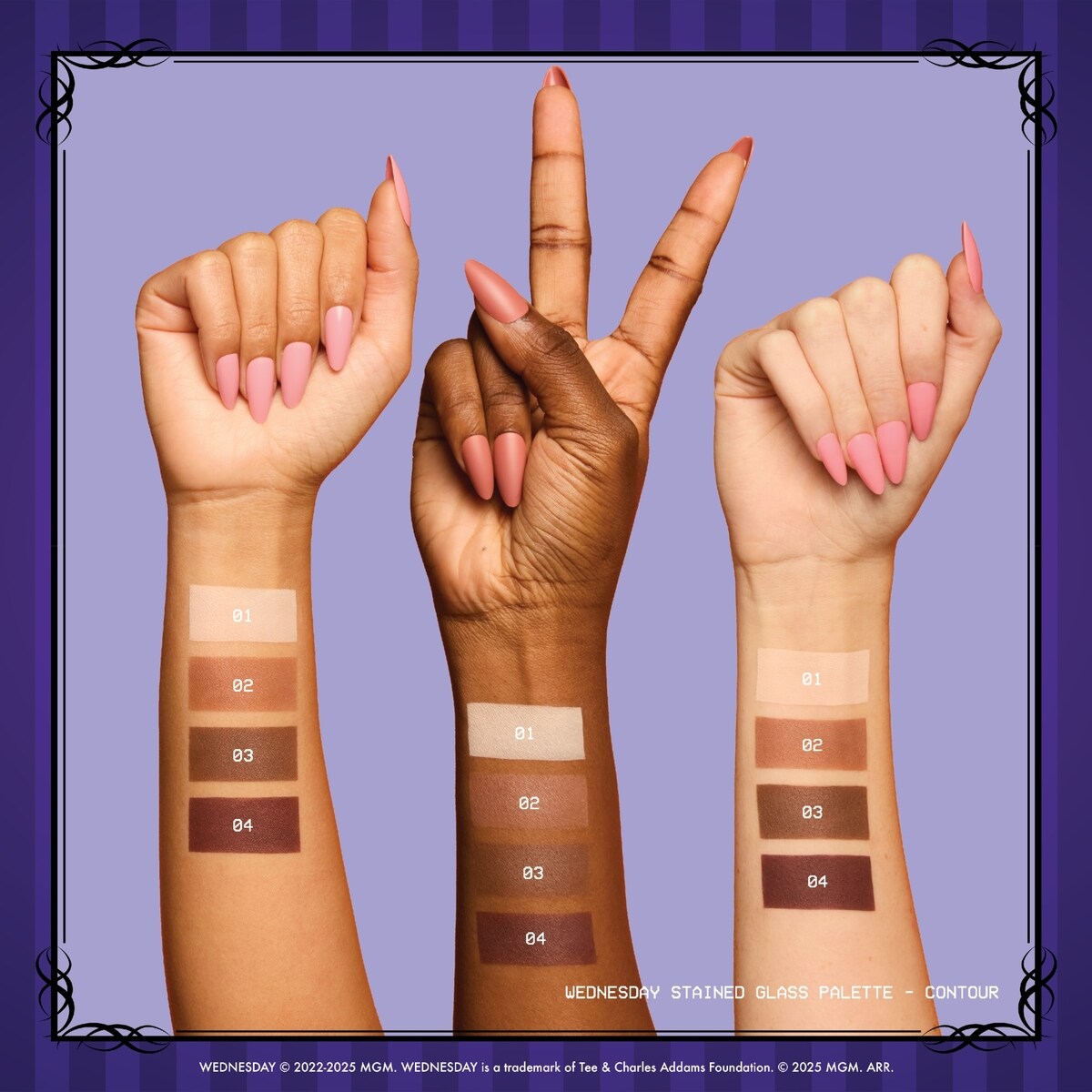 Palette de contour vitrail Wednesday