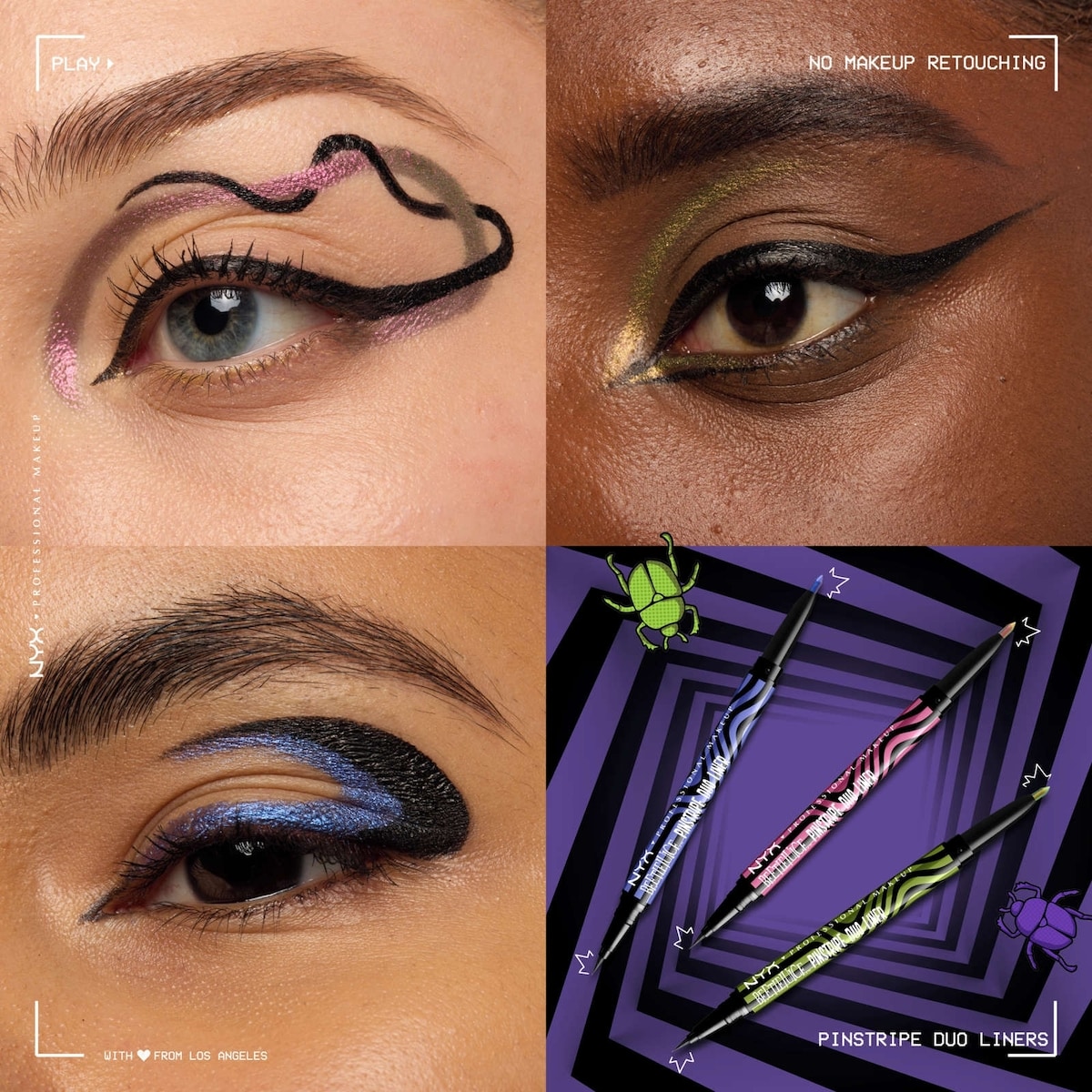 Beetlejuice Pin Stripe Duo, Dual ended Eyeliner