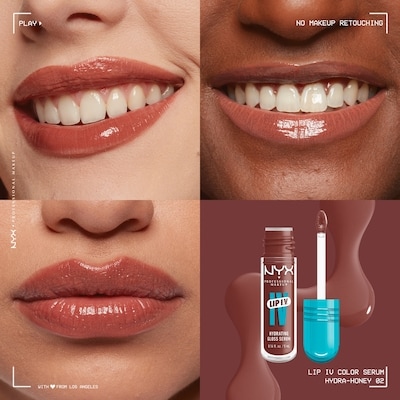 Lip IV Hydrating Gloss Stain, Up to 12H Hydration, Vegan Formula 3