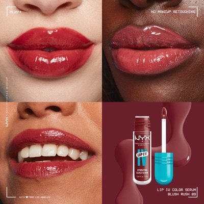 Lip IV Hydrating Gloss Stain, Up to 12H Hydration, Vegan Formula 2