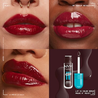 Lip IV Hydrating Gloss Stain, Hydratation Jusqu’à 12 h, Formule Végane 2