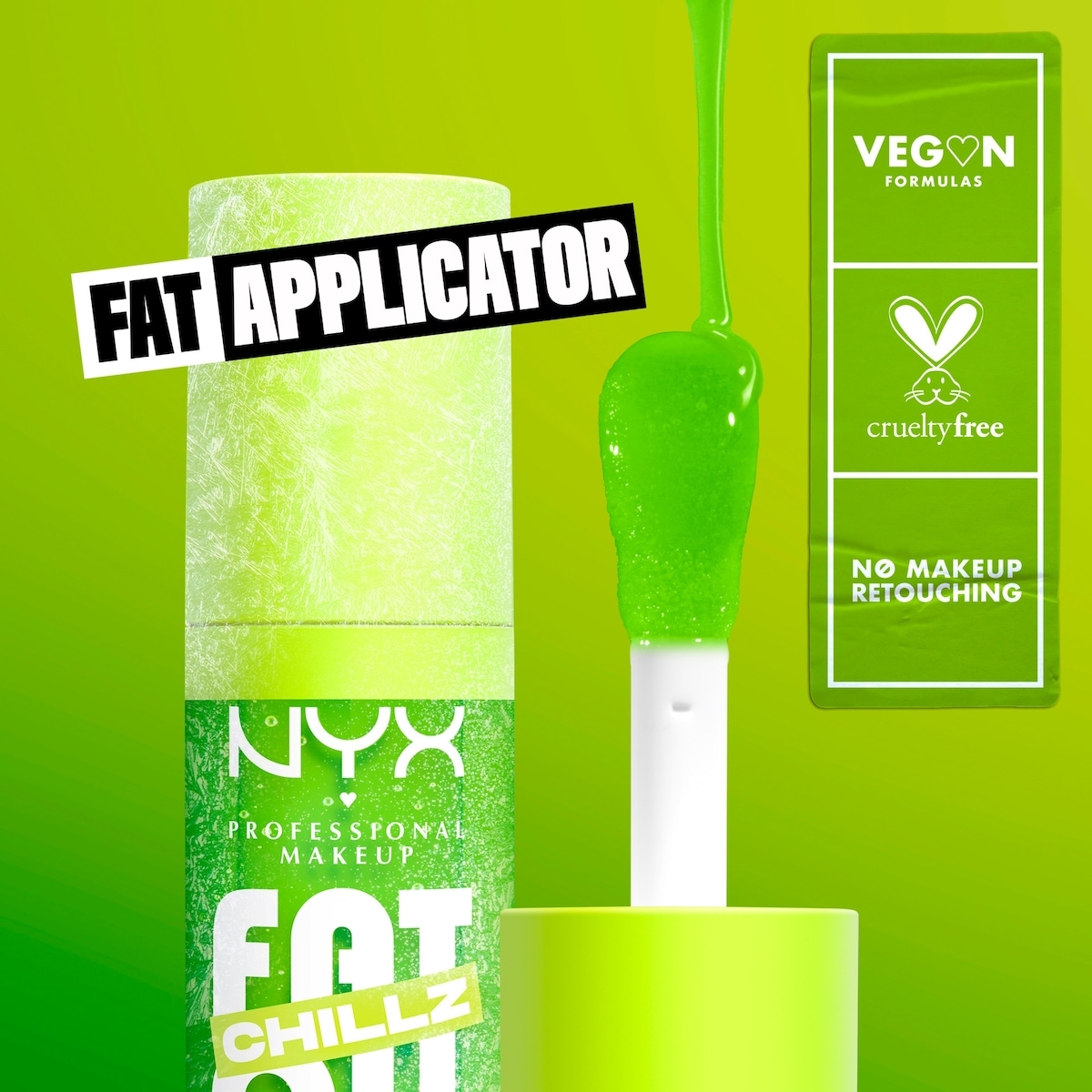 Fat Oil Lip Drip, Gloss, 12 HR Hydration, Non-sticky, High Shine Finish, Comfortable wear, Vegan Formula