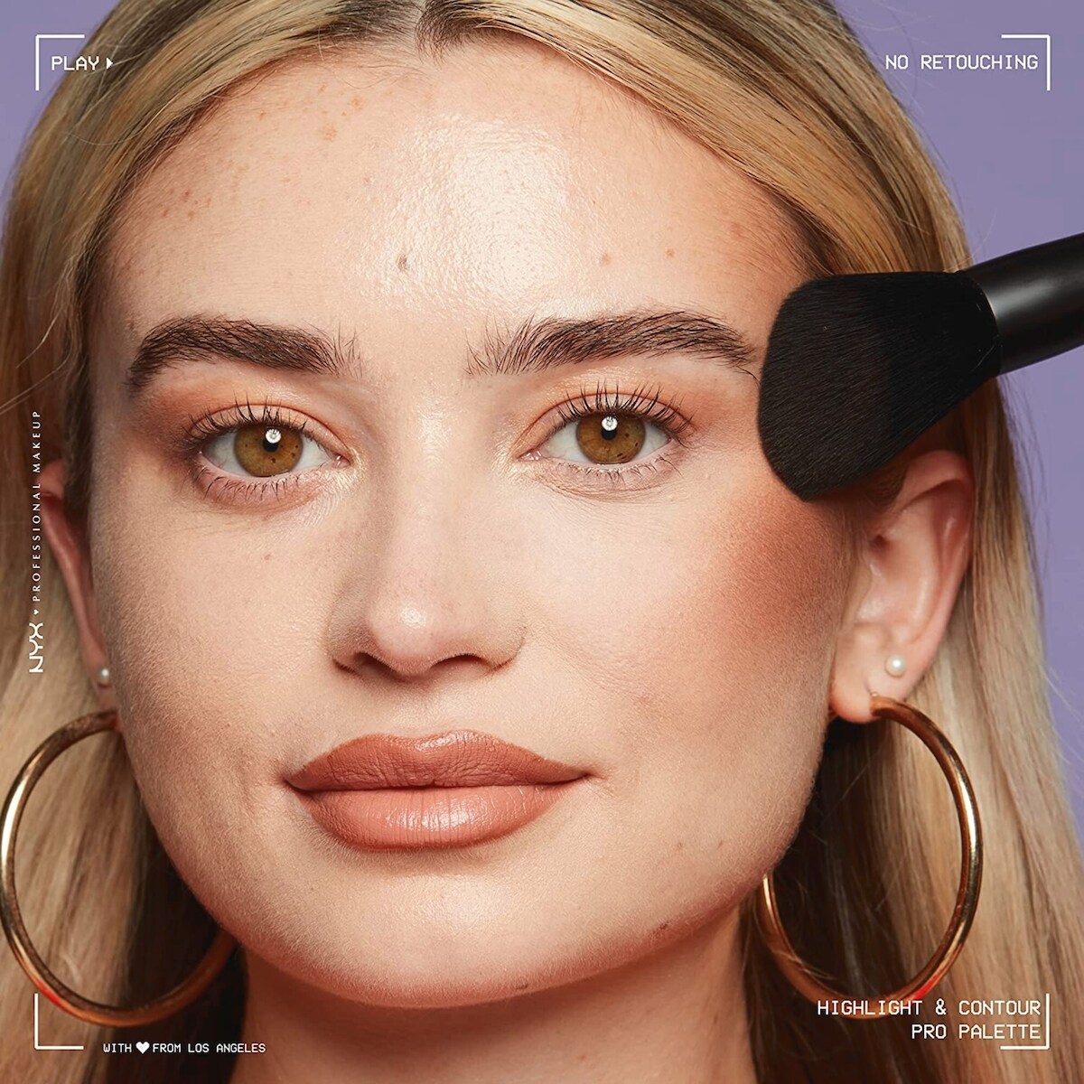 Palette professionnelle pour illuminer et accentuer les contours, Poudres contours, Formule végétalienne