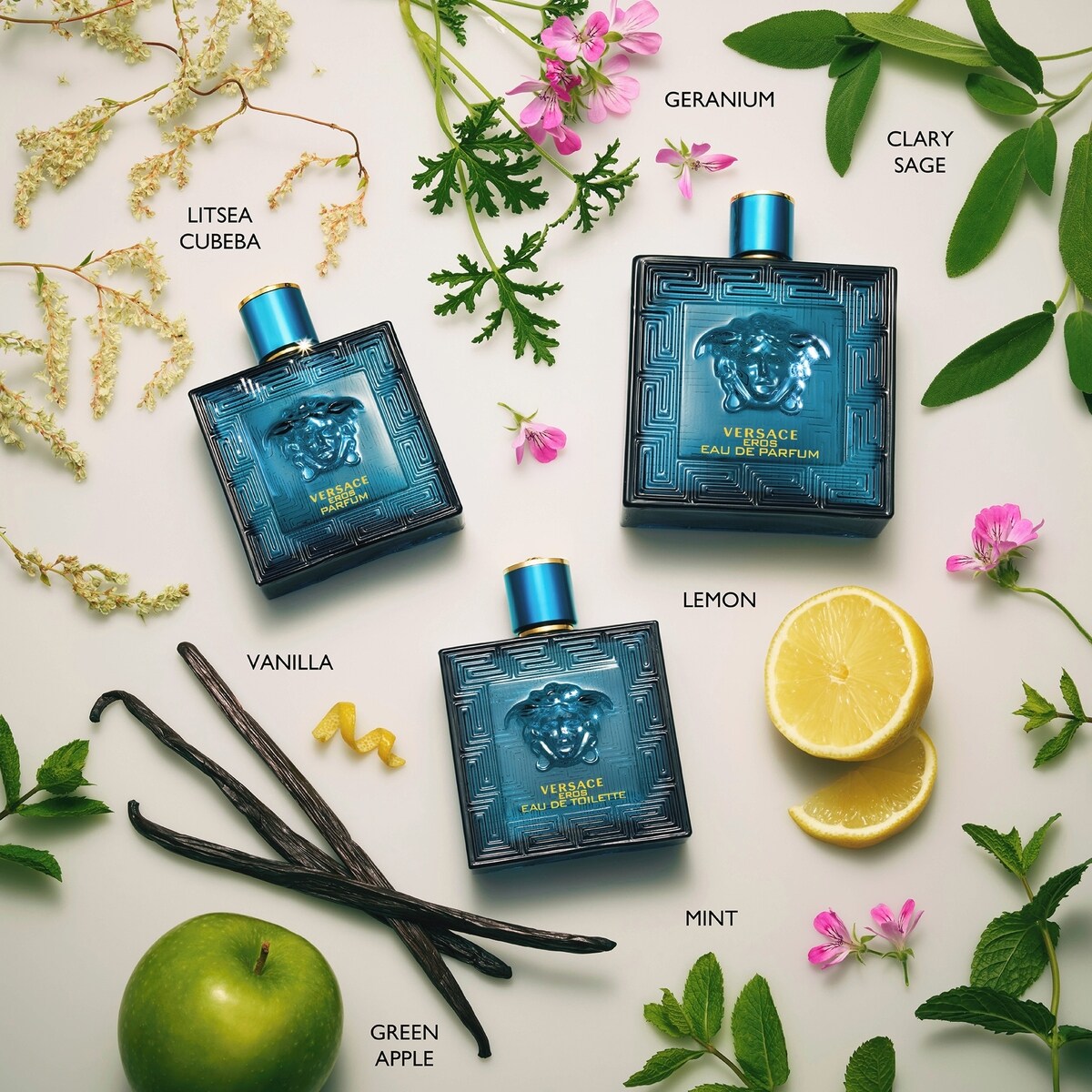 Eau de toilette en vaporisateur Eros pour hommes
