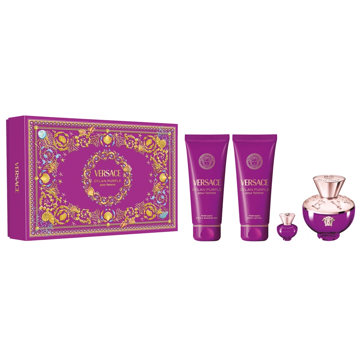 Versace Dylan Purple 100mlセット Versace Versace Dylan Purple Eau de Parfum 3pc Set | Shoppers Drug