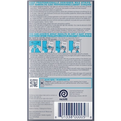 Professional™ Wax Strips, For Face, Sensitive Skin, With Almond Oil 2