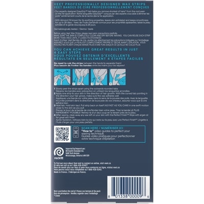 Professional™ Wax Strips, For Legs & Body, Sensitive Skin, With Almond Oil 2