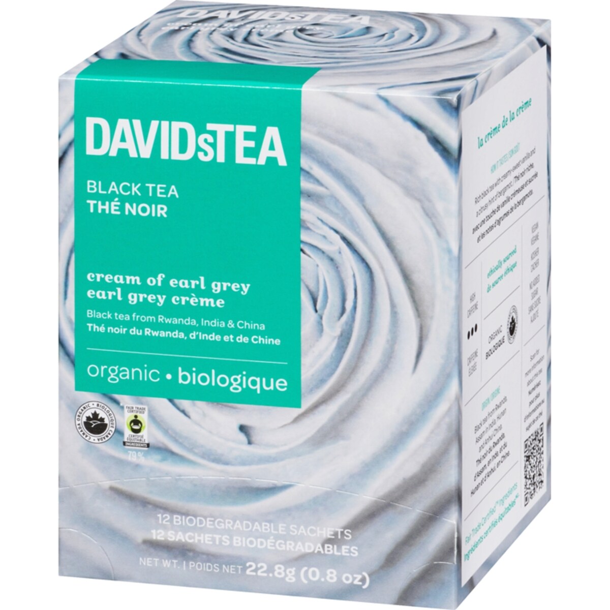 Thé noir earl grey crème biologique