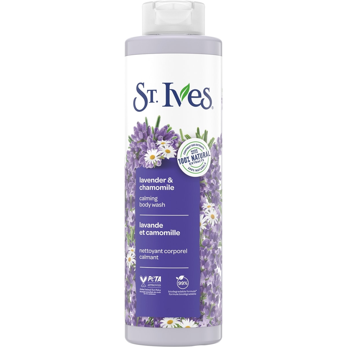 St. Ives Calming Body Wash for Women, Lavender & Chamomile, 22 fl oz