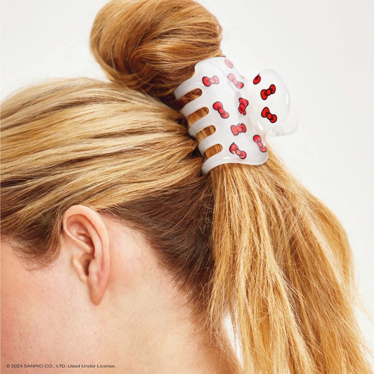 Hello Kitty x Kitsch Pince à cheveux en plastique recyclé 1 pièce - Nœuds de Kitty