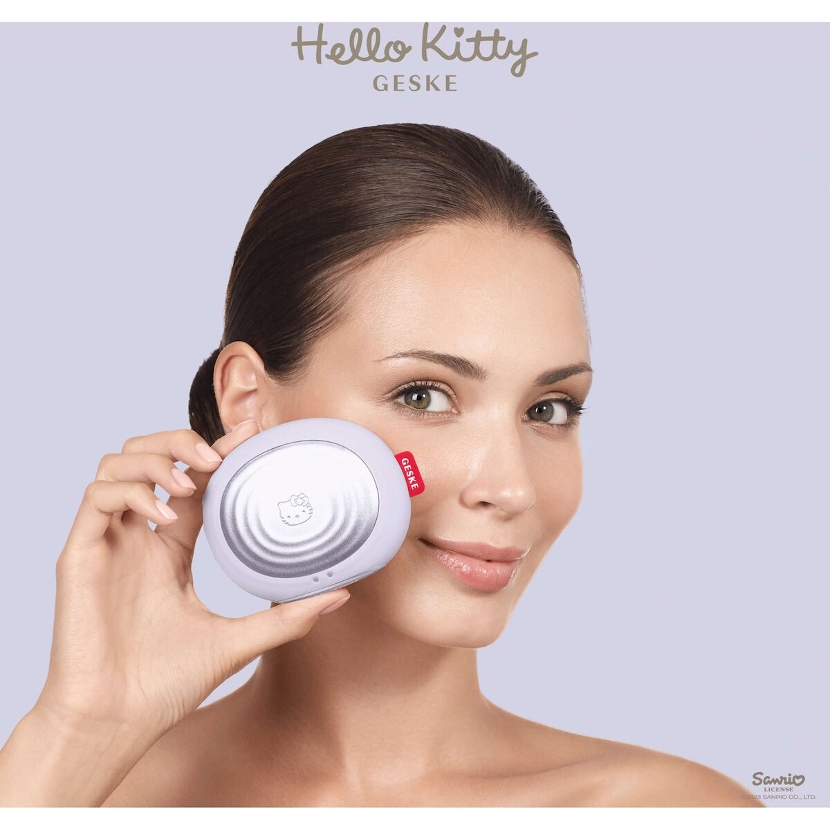 Brosse faciale thermo-sonique Hello Kitty (Violet)