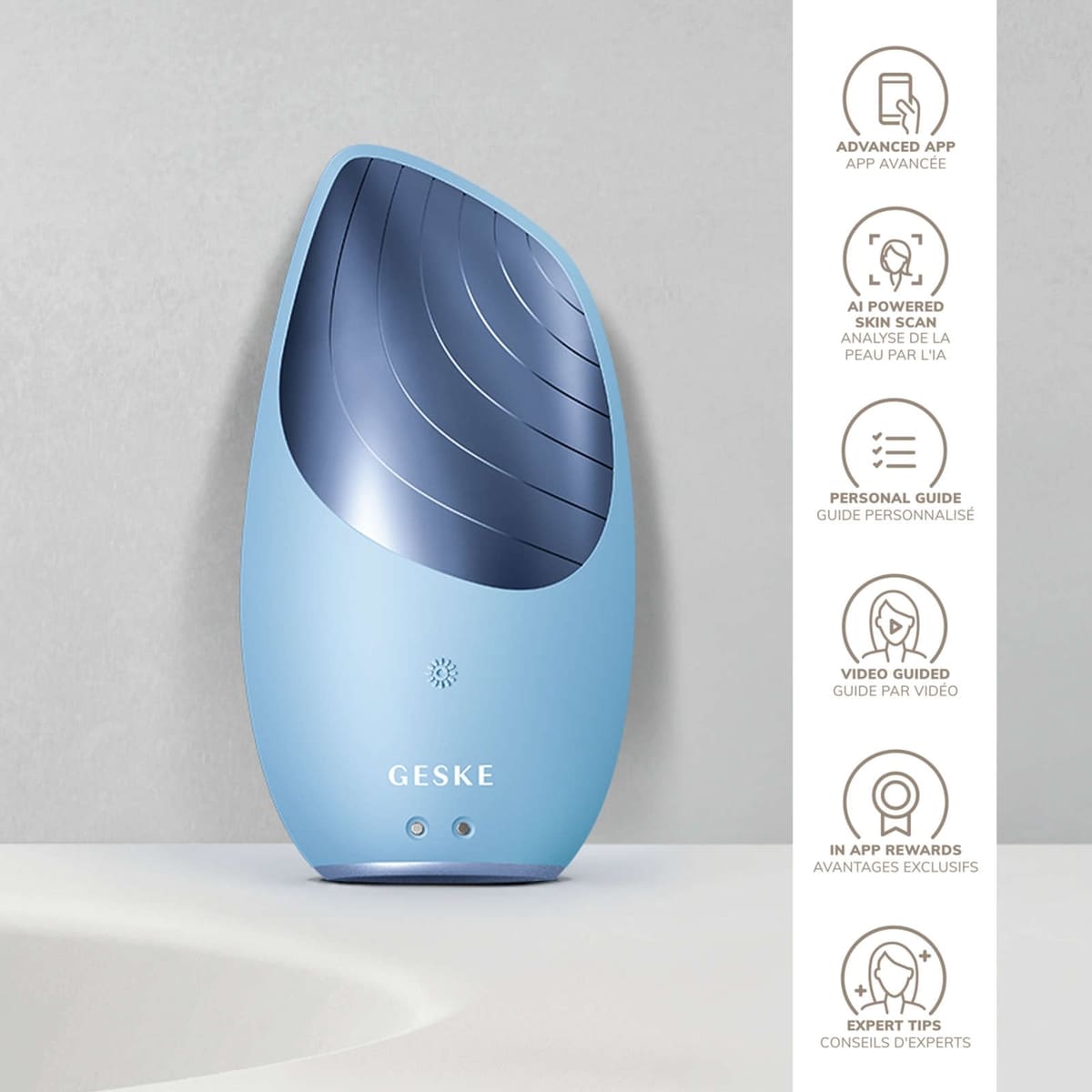 Brosse nettoyante thermo-sonique 6-1 (Noir)