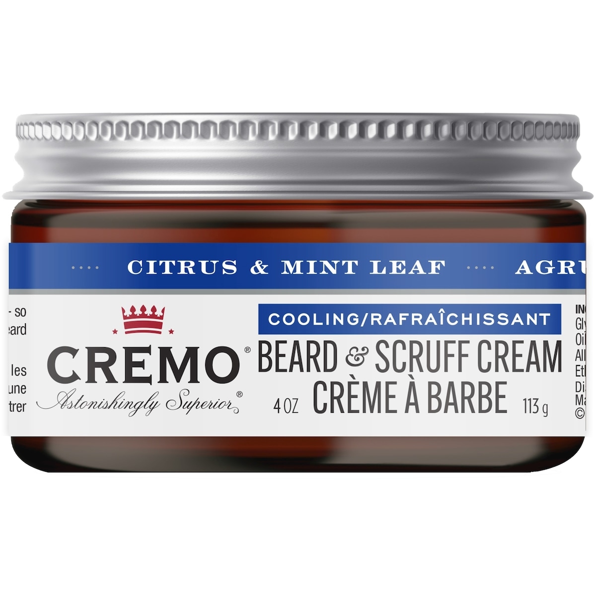 Cremo Cooling Beard & Scruff Cream Citrus Mint Leaf 113 g