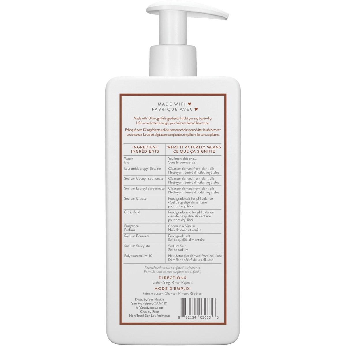 Coconut & Vanilla Moisturizing Shampoo