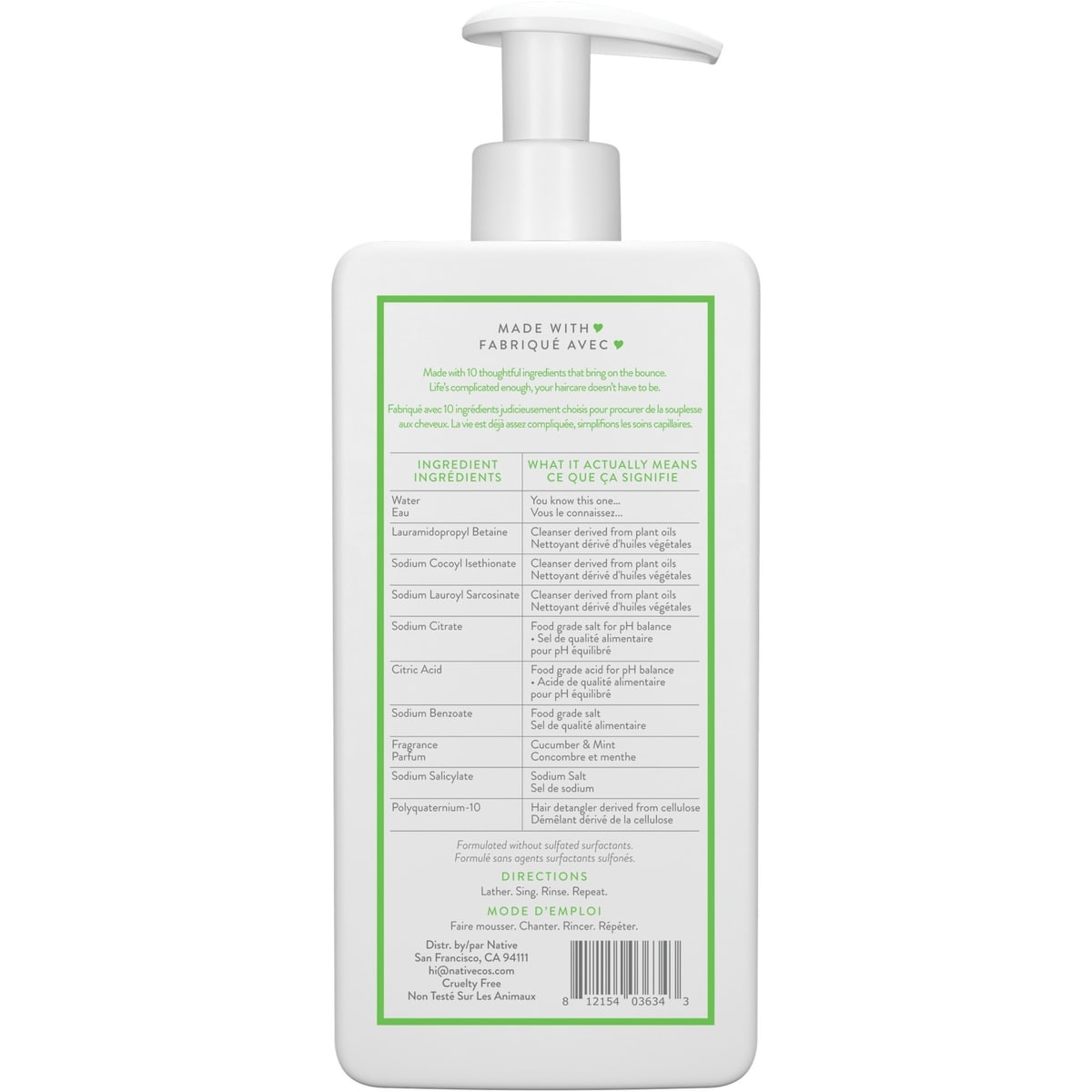 Cucumber & Mint Volumizing Shampoo