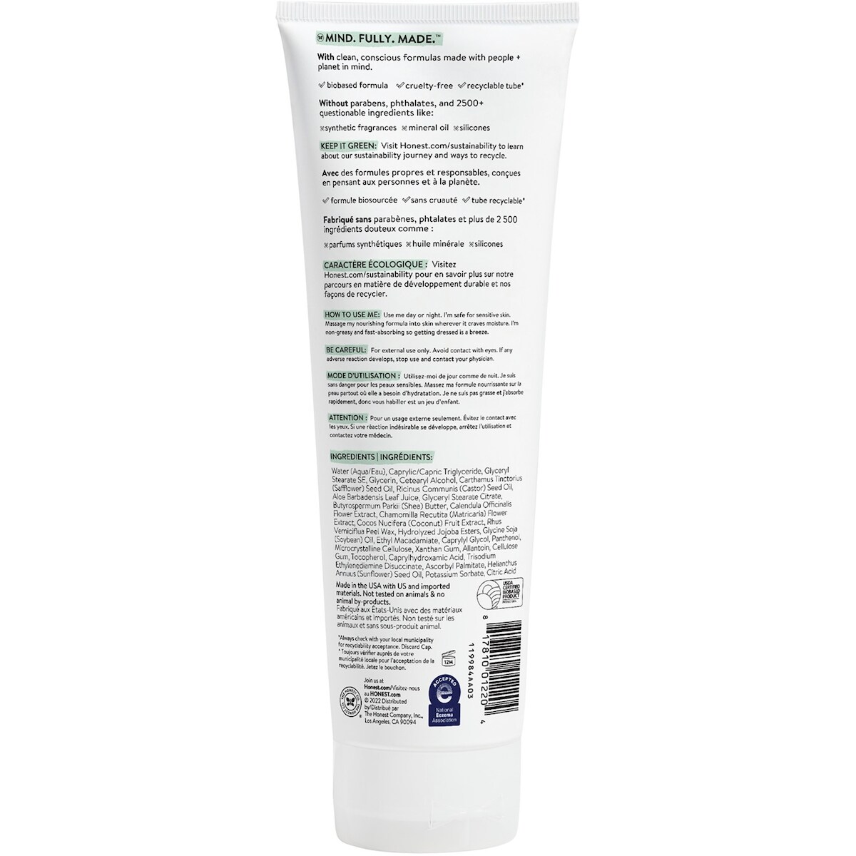 Honest Lotion Sans Parfum